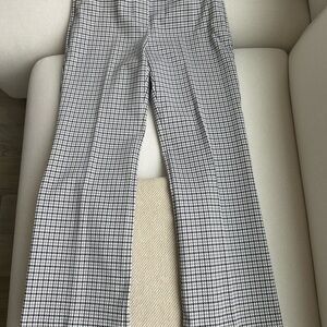 Theory Houndstooth Black and White Pants